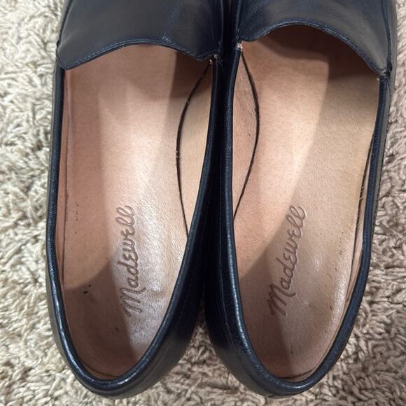 Madewell Women Black Leather Loafers Size 8 - Picture 8 of 10